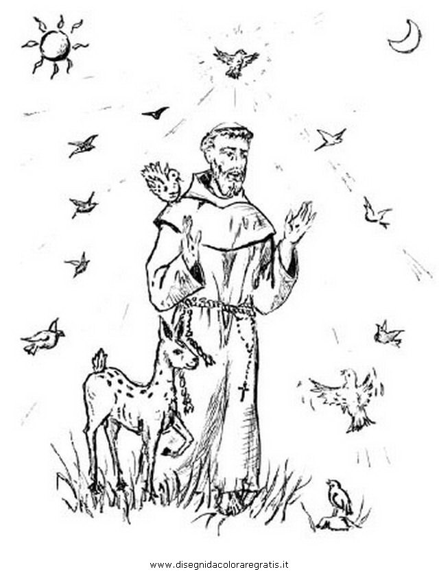 Disegno San Francesco 17 Categoria Religione Da Colorare