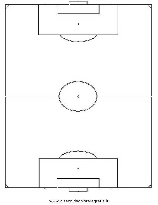 Disegno Campo Da Calcio Su Foglio A4 Stampae Colorare