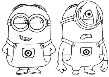 disegni da colorare su minion