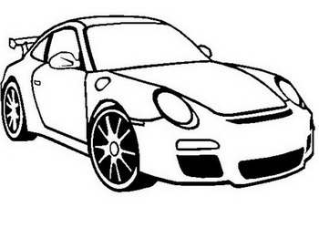 il disegno della Porsche 911